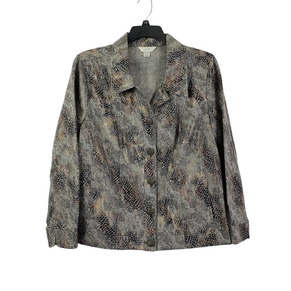CJ Banks Women's Animal Print Jacket